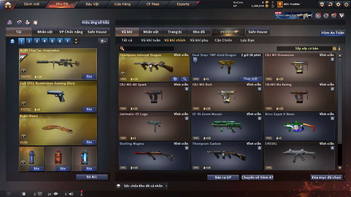 shop acc cf uy tin gia re
